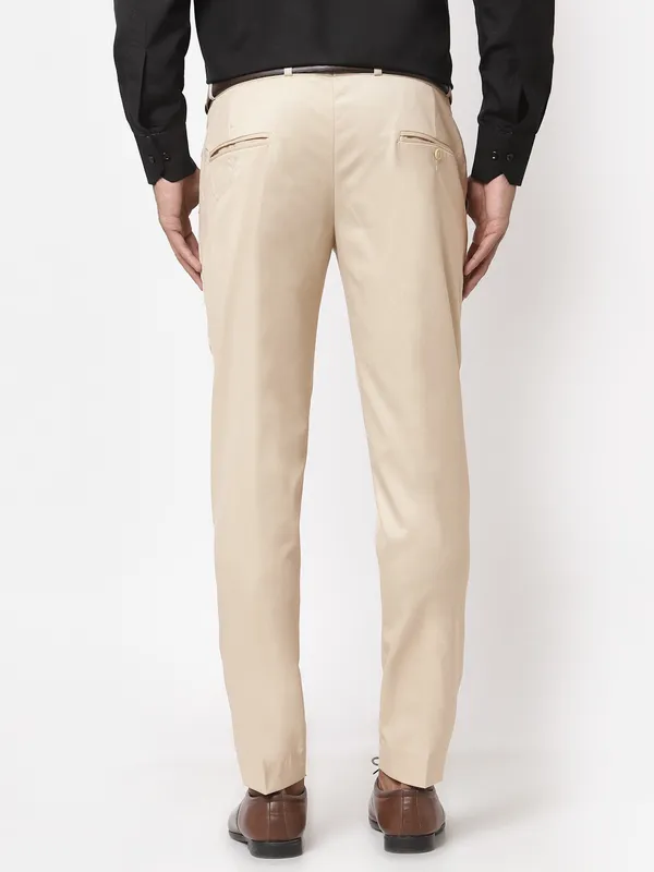 Cream_Skinny_Fit_Viscose_Rayon_Formal_Zipper_Trouser_For_Men