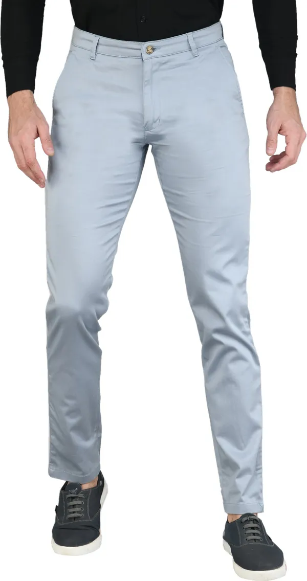 Light_Blue_Slim_Fit_Cotton_Blend_Casual_Zipper_Trouser_For_Men