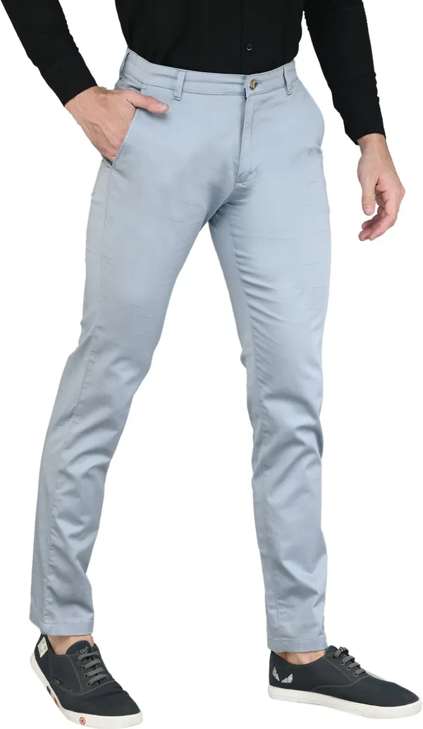 Light_Blue_Slim_Fit_Cotton_Blend_Casual_Zipper_Trouser_For_Men