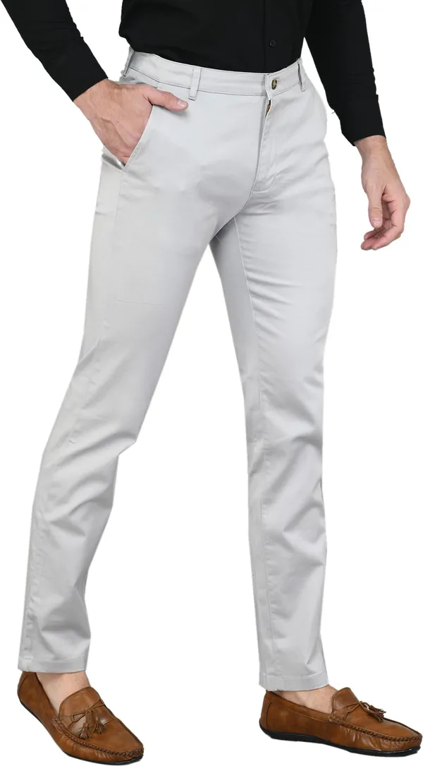 Grey_Slim_Fit_Cotton_Blend_Casual_Zipper_Trouser_For_Men