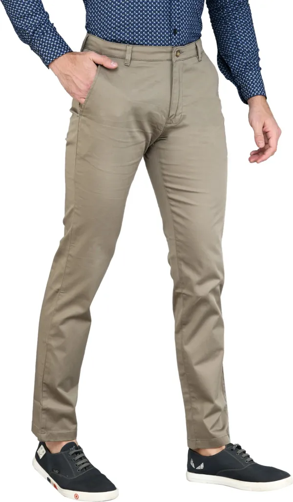 Brown_Slim_Fit_Cotton_Blend_Casual_Zipper_Trouser_For_Men
