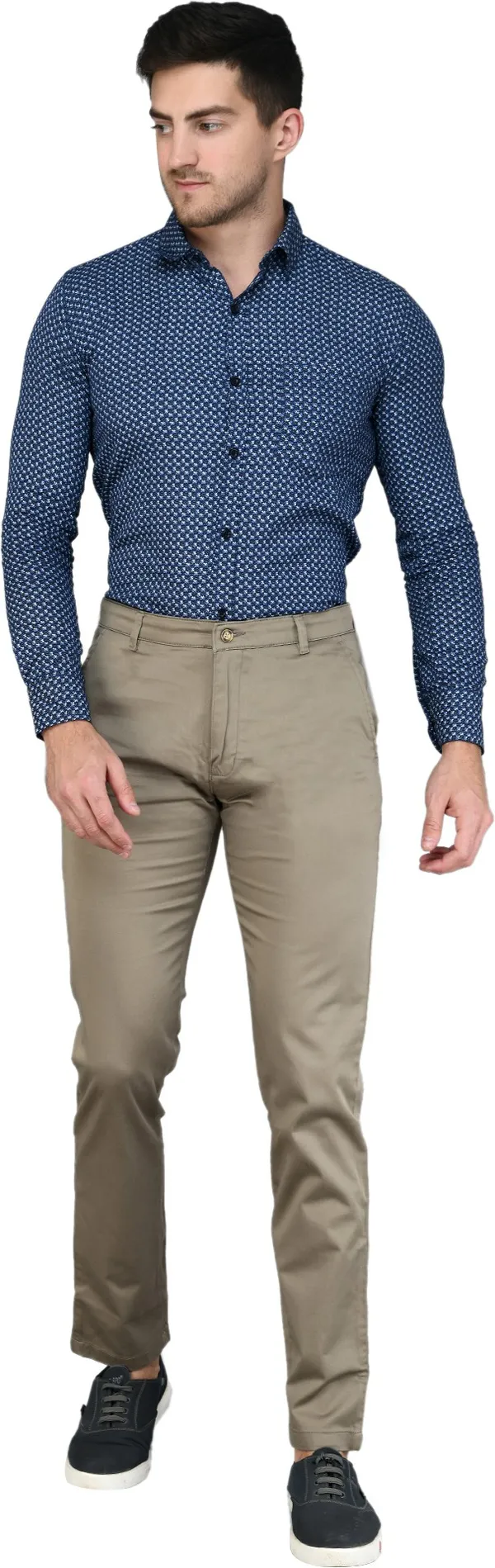 Brown_Slim_Fit_Cotton_Blend_Casual_Zipper_Trouser_For_Men