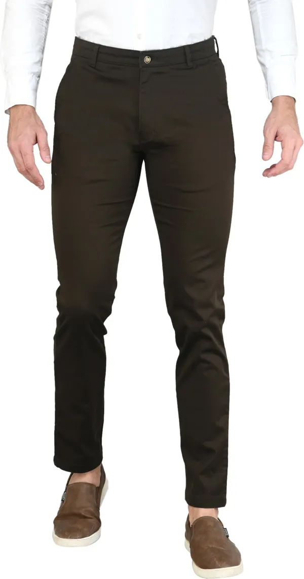 Brown_Slim_Fit_Cotton_Blend_Casual_Zipper_Trouser_For_Men