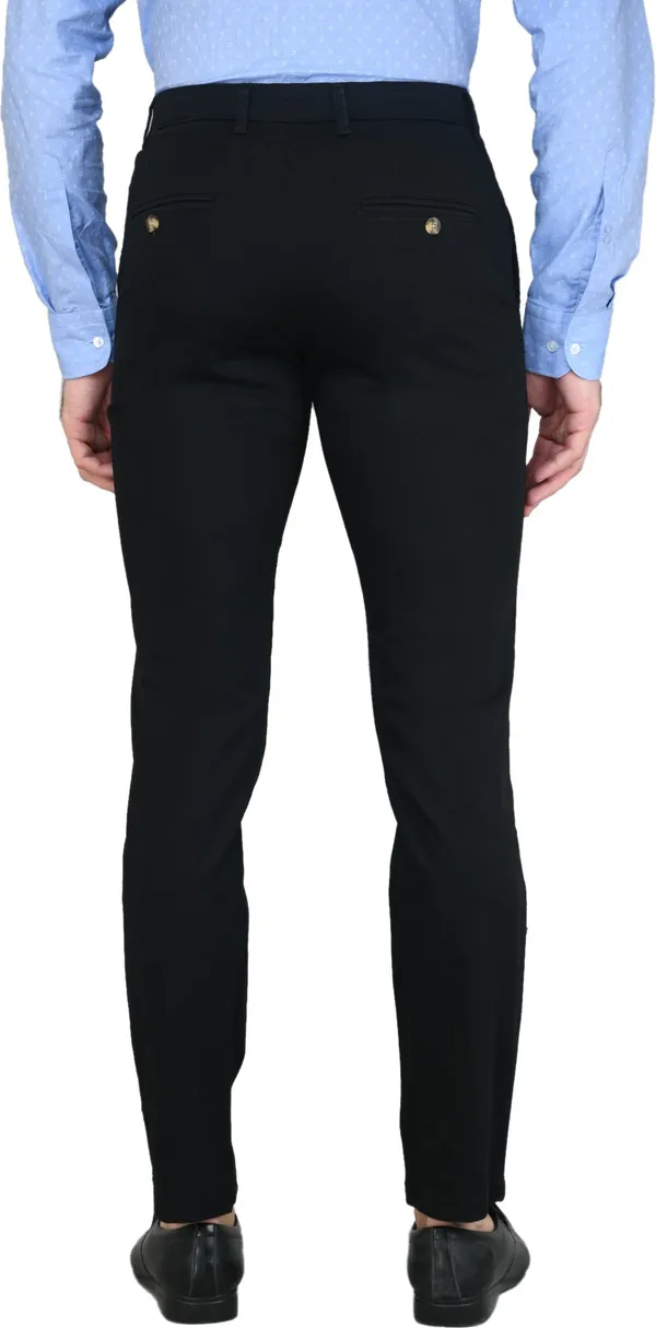 Black_Slim_Fit_Cotton_Blend_Casual_Zipper_Trouser_For_Men
