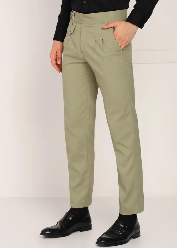 Olive_Premium_Lycra_Korean_Trouser