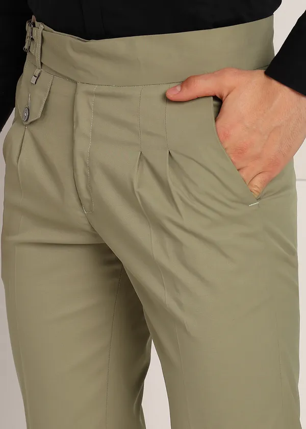 Olive_Premium_Lycra_Korean_Trouser