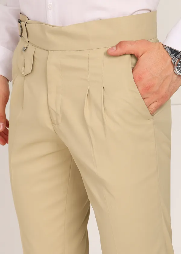 Cream_Premium_Lycra_Korean_Trouser