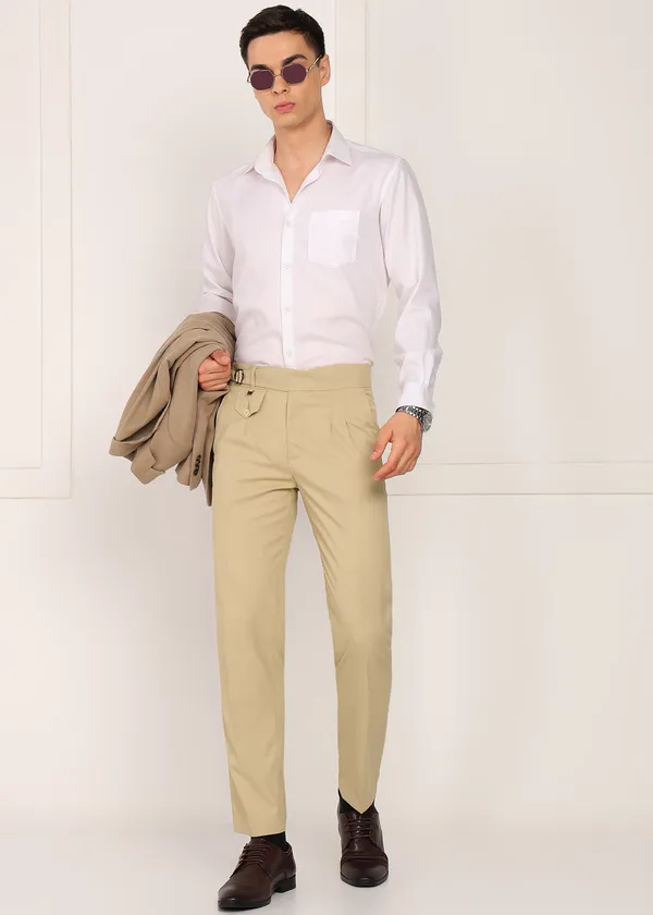 Cream_Premium_Lycra_Korean_Trouser