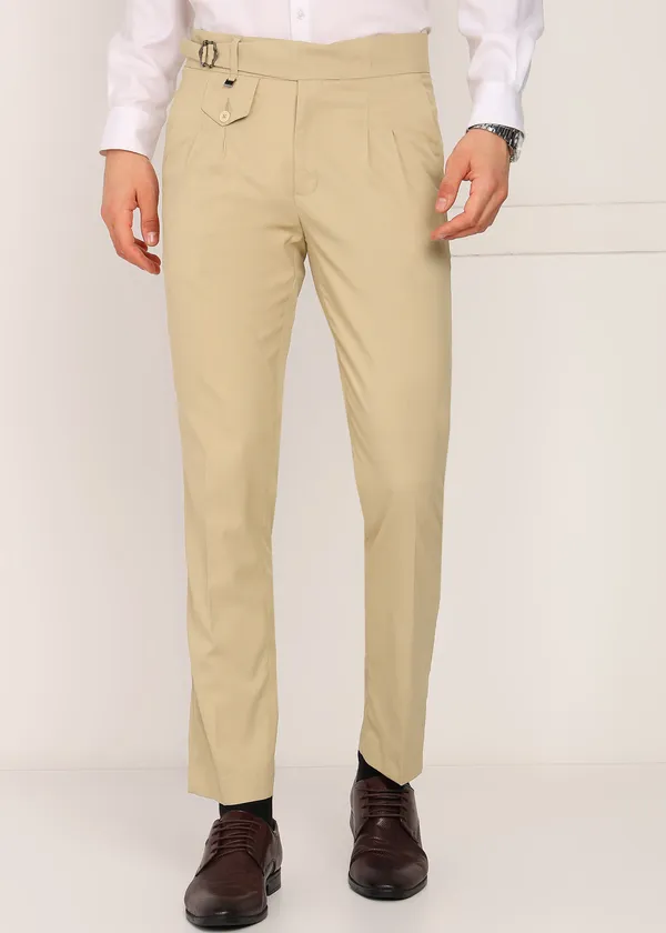 Cream_Premium_Lycra_Korean_Trouser