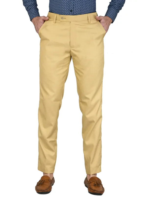 Beige_Relaxed_Viscose_Rayon_Formal_Zipper_Trouser_For_Men