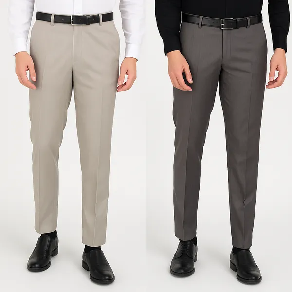 Pack_Of_2_Silver_&_Grey_Relaxed_Viscose_Rayon_Formal_Zipper_Trouser_For_Men_|_Relaxed_Fit