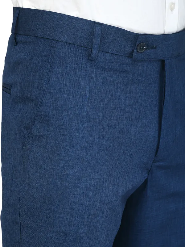 Blue_Relaxed_Viscose_Rayon_Formal_Zipper_Trouser_For_Men