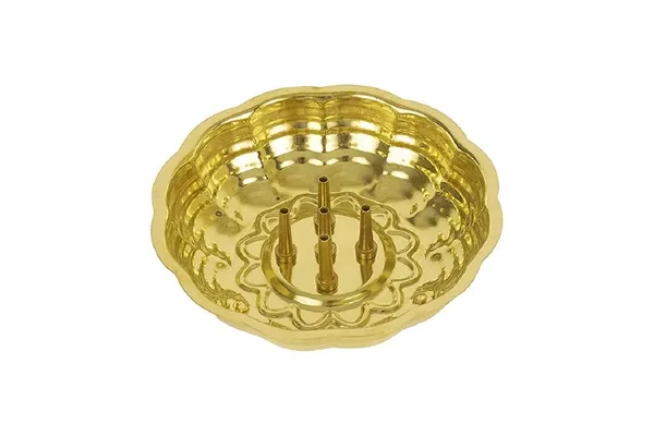 Brass_Incense_Stick_Holder,_Agarbatti_Stand_with_Ash_Catcher,_Gold,_4_Inch,_Best_for_Puja,_Pooja_Room,_Mandir,_Temple,_Home_&_Office_Decoration