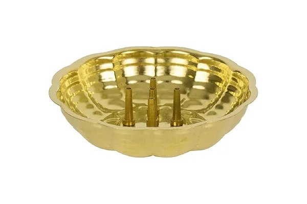 Brass_Incense_Stick_Holder,_Agarbatti_Stand_with_Ash_Catcher,_Gold,_4_Inch,_Best_for_Puja,_Pooja_Room,_Mandir,_Temple,_Home_&_Office_Decoration