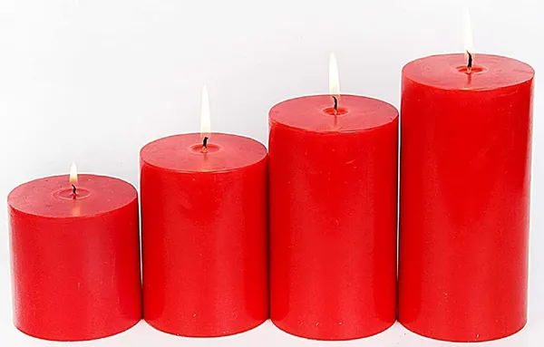 Unscented_Pillar_Candles_Set_of_2_|_6x3_nches_|_Paraffin_Wax_Candles_|_Home_Decor_(Red)
