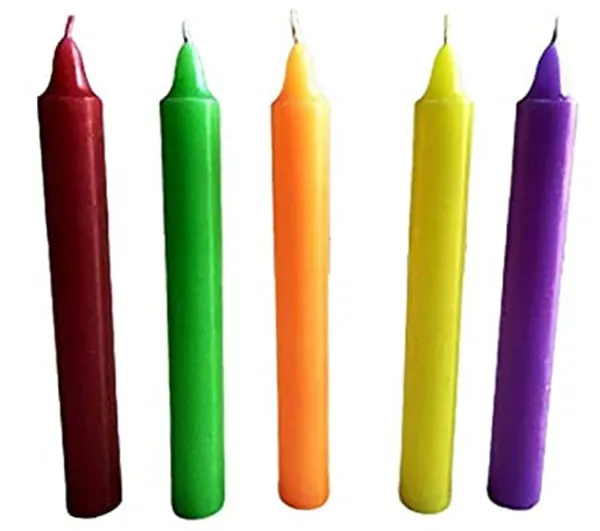 Unscented_Wax_Household_Candles,_Set_of_20_Pcs,_5_Inch_(Multicolor)_for_Birthday,_Home_Décor,_Dinner_Light_Candle