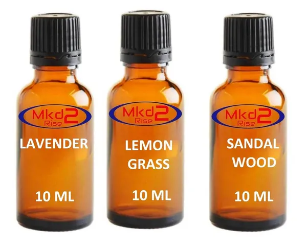 Aroma_Diffuser_Essential_Oil,_10ml_Each,_Set_of_3_(Lavender,_Lemongrass_and_Sandalwood)_for_Home_Fragrance