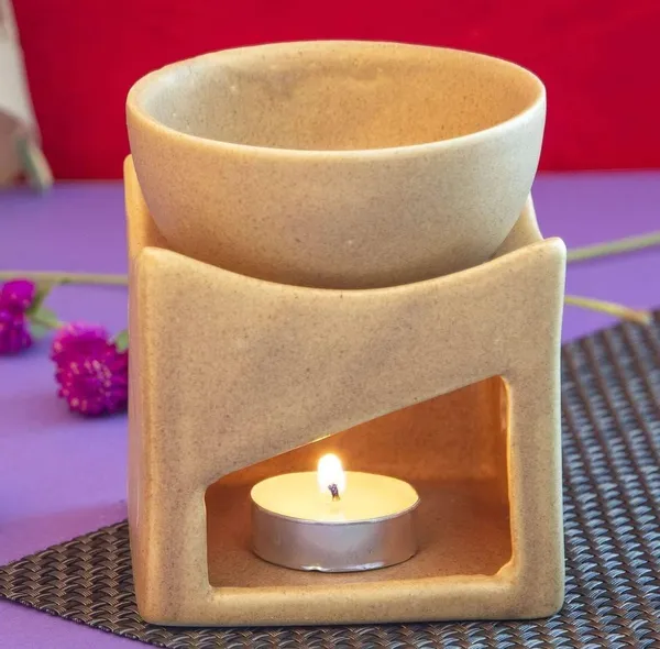 Ceramic_Clay_Candle_Operated_Aroma_Burner_Oil_Diffuser/Oil_Burner_Lamp_with_1_Tealight_(Mustard,_Square)_for_Fragrance