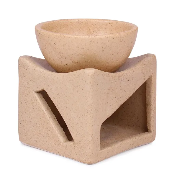 Ceramic_Clay_Candle_Operated_Aroma_Burner_Oil_Diffuser/Oil_Burner_Lamp_with_1_Tealight_(Mustard,_Square)_for_Fragrance