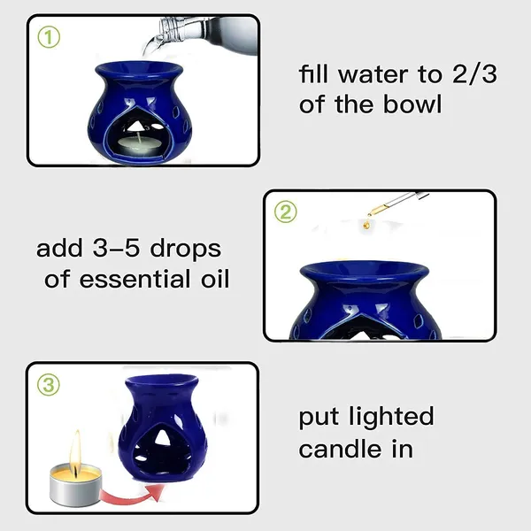 Ceramic_Clay_Candle_Operated_Aroma_Burner_Oil_Diffuser_Lamp_(Yellow_&_Blue)_-Set_of_2