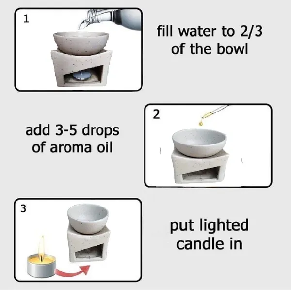 Ceramic_Clay_Candle_Operated_Aroma_Burner_Oil_Diffuser_Lamp/Oil_Burner_with_1_Tealight_(White,_Square)
