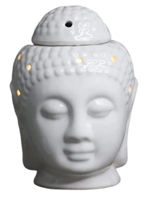 Ceramic_Electric_Aroma_Oil_Diffuser_Burner_Lamp_for_Home_Fragrance_-_Buddha_Shape_(5.5_Inch,_White)