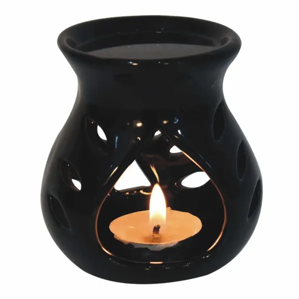 Ceramic_Clay_Candle_Aroma_Diffuser_Oil_Burner_Lamp_for_Home_Fragrance_(Black)