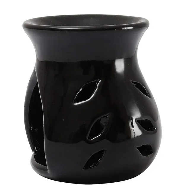 Ceramic_Clay_Candle_Aroma_Diffuser_Oil_Burner_Lamp_for_Home_Fragrance_(Black)