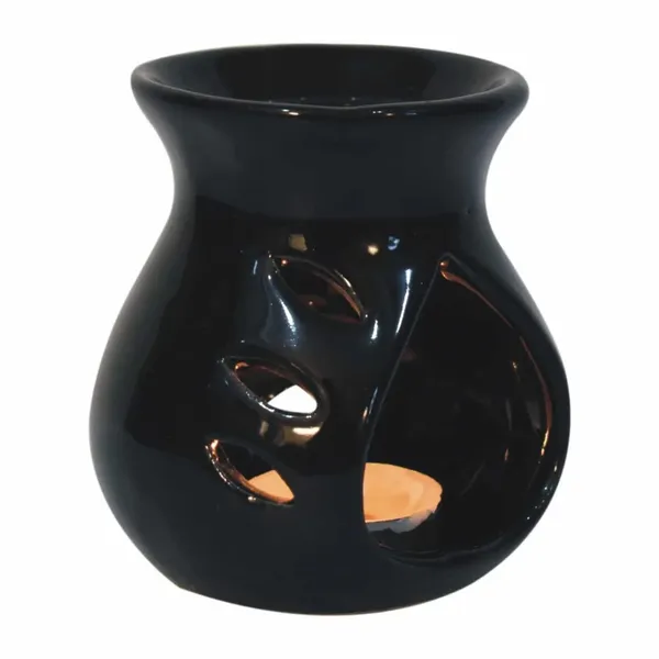 Ceramic_Clay_Candle_Aroma_Diffuser_Oil_Burner_Lamp_for_Home_Fragrance_(Black)