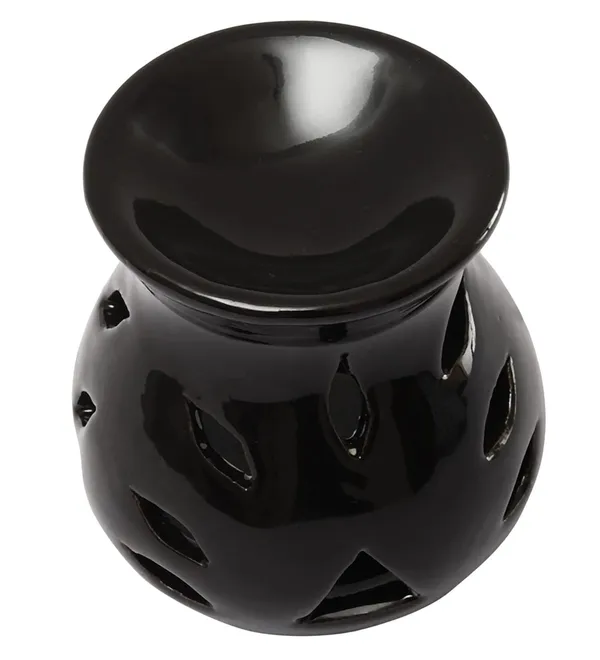Ceramic_Clay_Candle_Aroma_Diffuser_Oil_Burner_Lamp_for_Home_Fragrance_(Black)