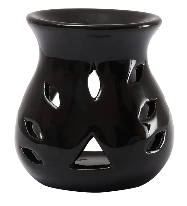 Ceramic_Clay_Candle_Aroma_Diffuser_Oil_Burner_Lamp_for_Home_Fragrance_(Black)