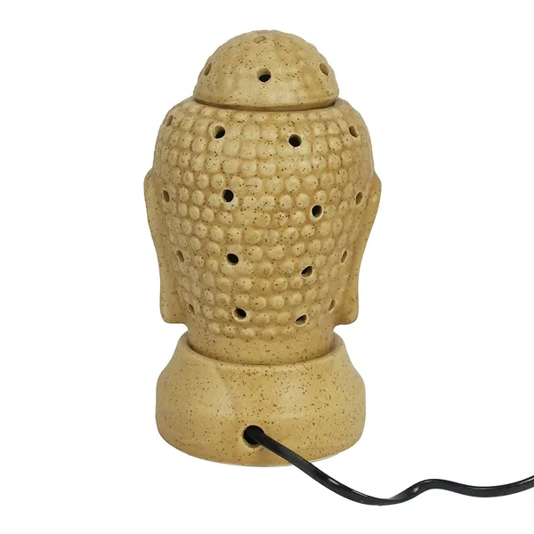Ceramic_Electric_Aroma_Diffuser_Oil_Burner_for_Home_Fragrance_-_Buddha_Shape_(6_Inch,_Mustard)