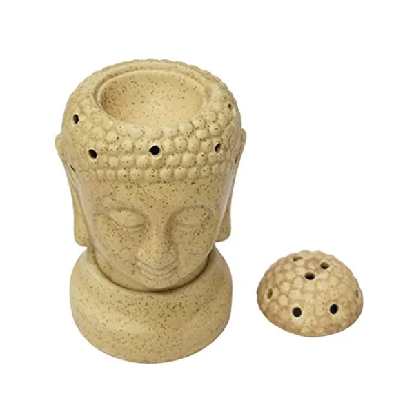 Ceramic_Electric_Aroma_Diffuser_Oil_Burner_for_Home_Fragrance_-_Buddha_Shape_(6_Inch,_Mustard)