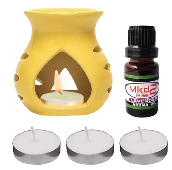Ceramic_Aroma_Burner_Set_with_10ml_Lavender_Aroma_Oil,_3_Tealight_Candles_(Yellow)