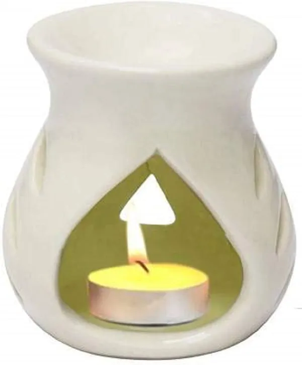 Ceramic_Aroma_Diffuser_Set_with_10_ML_Sandalwood_Oil_and_3_Tealight_Candles_(White)_for_Home_Fragrance