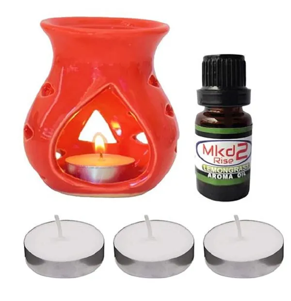 Ceramic_Aroma_Oil_Burner_Gift_Set_with_10_ML_Lemongrass_Oil_3_Tealight_Candles_for_Home_Fragrance_(Red)