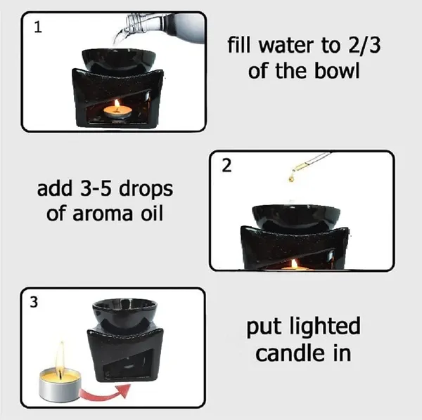 Ceramic_Aroma_Burner_Gift_Set_with_10_ml_Lemon_Grass_Oil_and_3_Tealight_Candles_(Black,_Square)