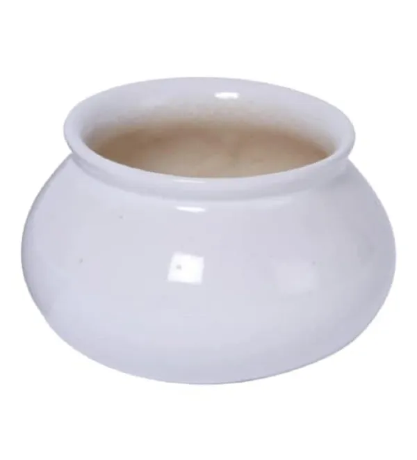 Flower_Ceramic_Matka_Shape_Handcrafted_Flower_Pot_Plant_Container_for_Home_Room_&_Office_Decoration_-_White_(with_Drainage_Hole)