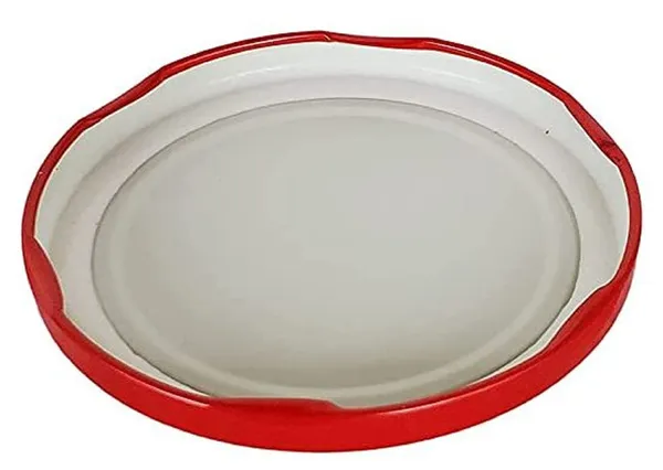 Hexagon_Glass_Jar_250ml_With_Air_Tight_Red_Cap_For_Kitchen_Storage,_250ml,_Clear_(Set_of_6)