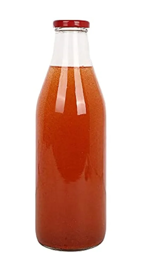Set_of_1,_500_ml_Each_Glass_Milk_Bottle_With_Red_Metal_Lid_for_Water,_Smoothie,_Juices_-_Reusable_Suitable_For_Fridge_Storage