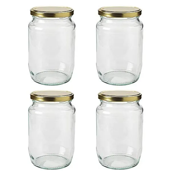 Glass_Jar_With_Gold_Cap_-_500_Gm,_6_Pieces,_Transparent