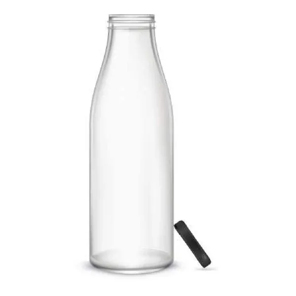 Glass_Water_Bottle_500_ml,_Set_of_1_with_Air_Tight_Black_Metal_Lid_for_Water,_Milk,_Juice_&_Oil