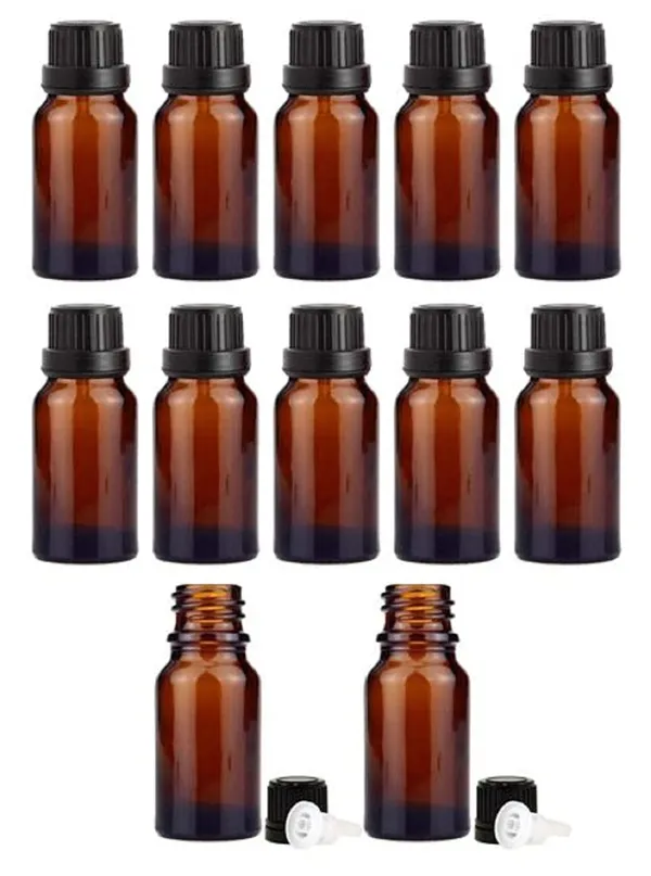 Empty_Amber_Glass_Bottle_100_ml,_Set_of_12_with_Leak_Proof_Euro_Dropper_Black_Cap._Ideal_to_Store_Essential_Oils,_Fragrances,_Medicines,_DIY_Perfumes,_Homeopathy_&_Refillable