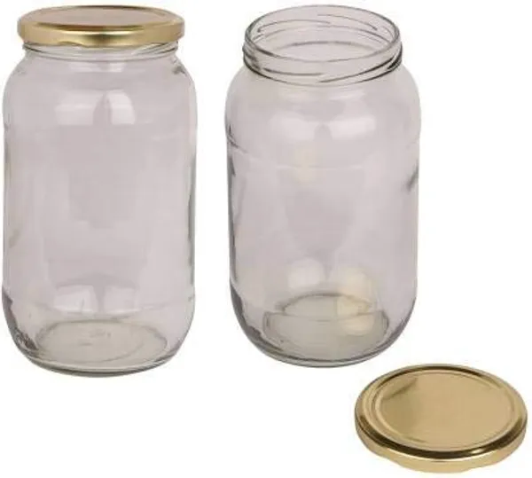 Glass_Jar_Container_1000ml,_Set_of_1_With_Air_Tight_Golden_Lid_For_Kitchen_Storage_(Transparent)