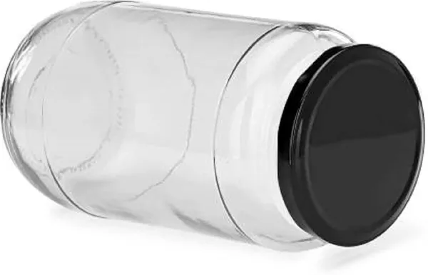 Transparent_Glass_Jar_And_Container_500_Gm_Set_of_1_piece_With_Airtight_Black_Lid_For_Kitchen_Storage
