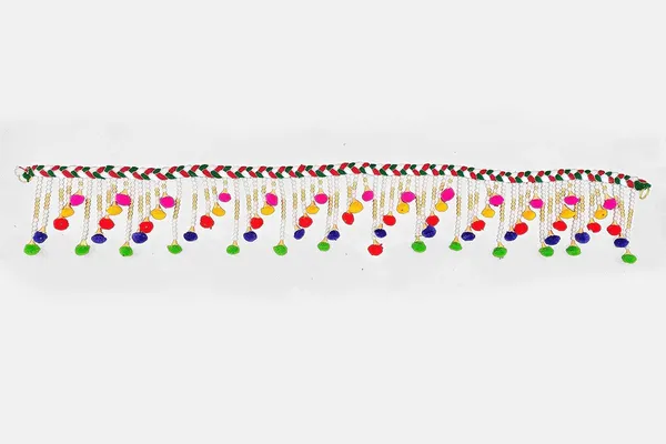 Multicolour_Handmade_Toran_Multi_Zula_Pearl_Beads_Door_Toran/Bandarwal_with_Door_Hanging_Set_of_2