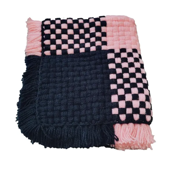 Black-Peach_Pooja_Mat_Soft__Wool_Handmade_Pooja_Aasan_|_Prayer_Mat