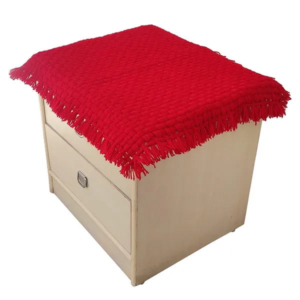 Red_Soft_Wool_Handmade_2_Seater_Table_Cover