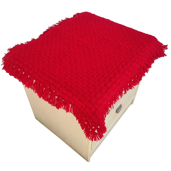 Red_Soft_Wool_Handmade_2_Seater_Table_Cover