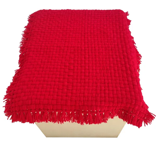 Red_Soft_Wool_Handmade_2_Seater_Table_Cover